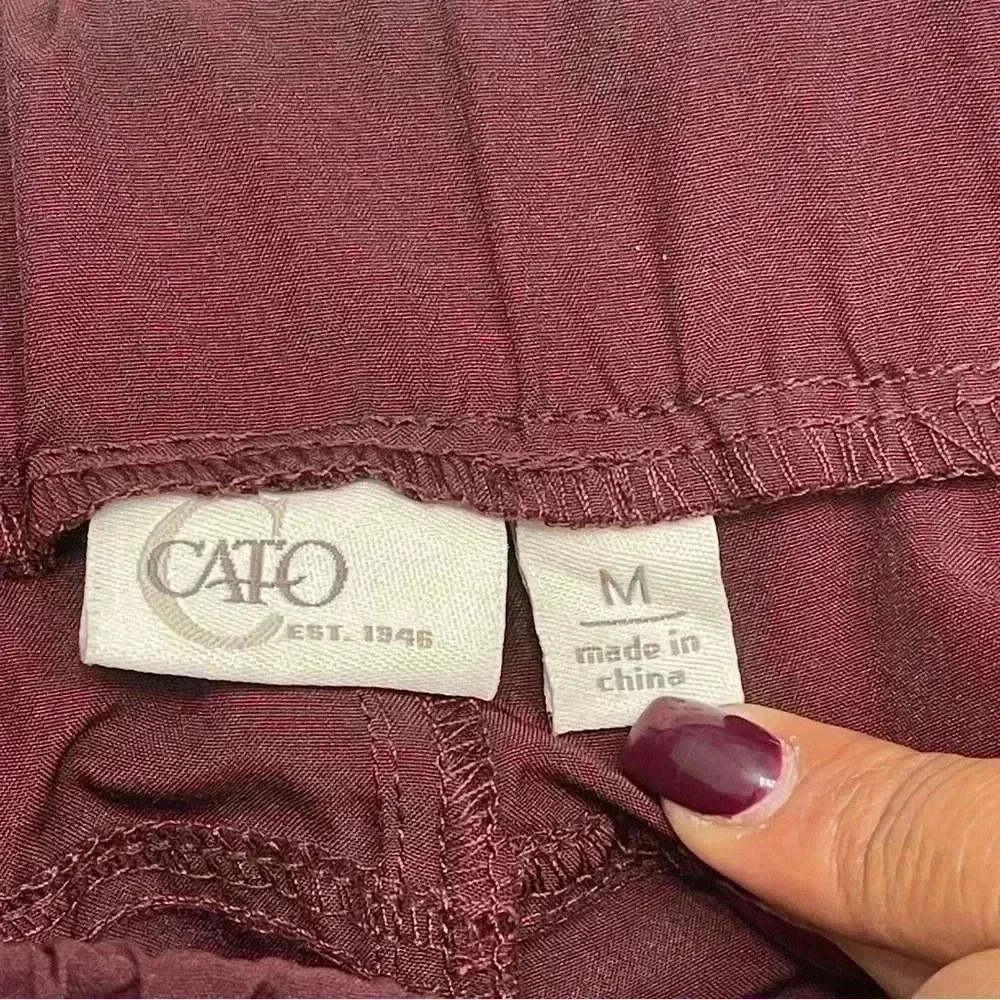 JOGGER PANTS (Burgundy) - Picture 10 of 11